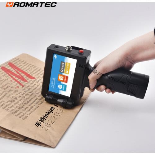 Handheld Inkjet Printer 12.7mm 18 Languages QR Bar Batch Code Date Number Logo Expiry Date Label Portable Jet Inkjet Printer