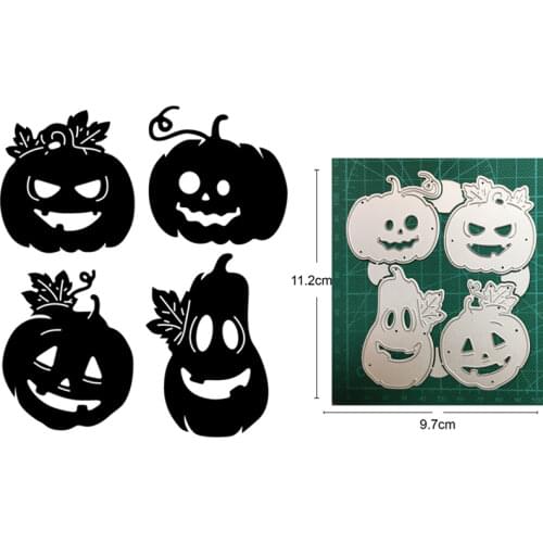 Metal Cutting Dies Cut Die Mold Halloween Pumpkin Decoration Scrapbooking Die Craft Paper Knife Mould Blade Punch Stencils Dies