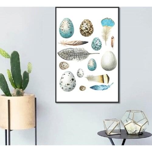 Modern Minimalist Feather Poster Print Canvas Painting Picture Home Aisle Wall Art Graffiti Bedroom Kitchen Decoration Custom