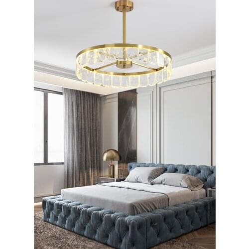 Light luxury crystal lamp personalized living room lamp Postmodern crystal lamp new modern light luxury dining living room lamp