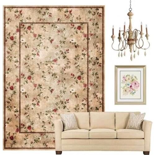 Retro Vintage Carpet Persian Carpet Living Room Bedroom Mat Anti-slip Area Carpet Absorbent Boho Carpet