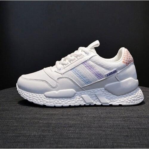 2019 New Women Sneakers Spring Vulcanized Shoes Ladies Casual Shoes lightweigh Breathable Flat Shoes Tenis Feminino X15-12