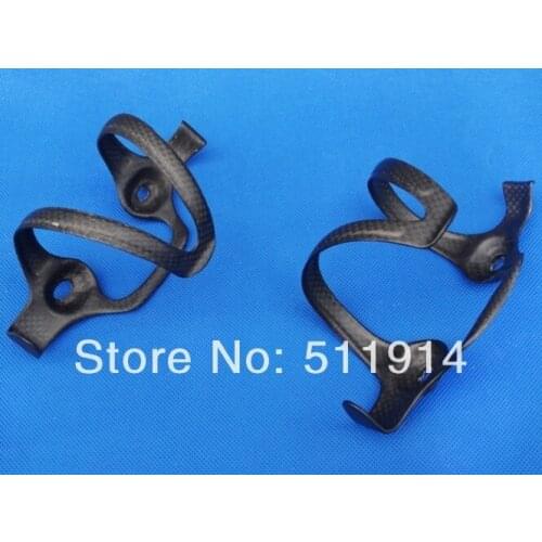 Two Pcs x brand new full carbon 3k matt matte mtb montain bike road bike TT water bottle cage (CG-028)