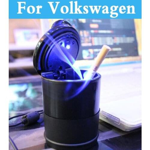 Car Ashtray Led Lamp Smoke Ash Holder Cigar Ashtray For Volkswagen Passat Cc Passat R Pointer Phaeton Jetta Lupo Lupo Gti Passat