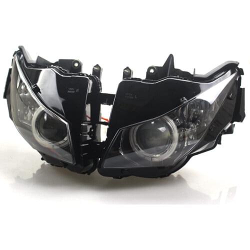 Motorcycle HID Bi-Xenon Projector Conversion Headlight Assembly L/H Beam LED White Angel Eye Head Lamp For Honda 12-15 CBR1000RR