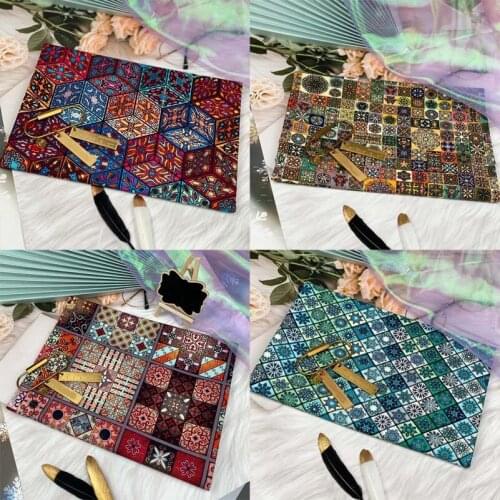 Bohemian Style 100% Cotton Printed Boho Fabric Sewing Clothes DIY Doll Dresses Handmade Patchwork