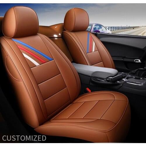 Custom 2 pc front car seat cover for Land Rover Discovery 3 4 5 Sports Evoque FreeLander 2 Range Rover Sport velar car styling