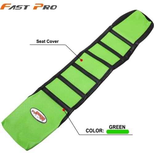 Pro Rib Ribbed Green Gripper Soft Rubber Seat Cover For KXF250 KXF450 KX250F KX450F 2006 2007 2008 Motorcycle