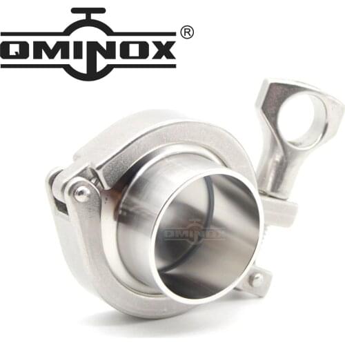 Stainless Steel SS304 Pipe Fitting 1.5" 2" OD 38mm 50.8MM Clamp 50.5MM 64MM Weld Ferrule + End Cap + Tri Clamp + Silicon Gasket