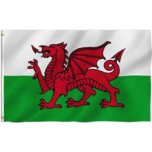 Wales Flag UK United Kingdom 90x150cm Polyester Printed British Welsh Flags And Banners For Decoration Celebration Parade Sport