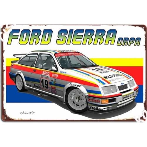 Gra Sierra Rs Cosworth Metal Sign Party Vintage Wall Decor Club Tin Sign Posters
