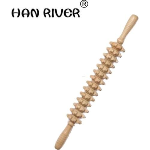 Yoga meridian bar high density cracks ecru 14 coarse full-body massage stick roller shaft back massage lamented the waist neck l