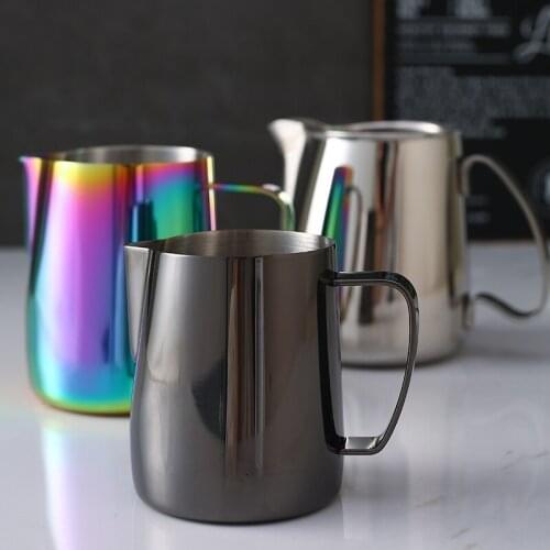 Coffee Pitcher 450ML Stainless Steel Milk Frothing Jug Mugs Espresso Coffee Pitcher Barista Craft Frothing Jug JU32211