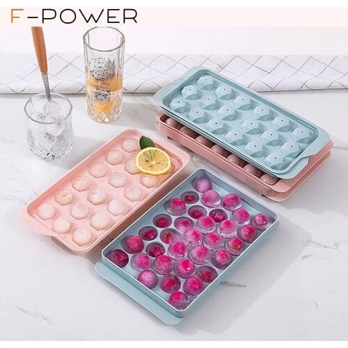 Ice Cube Trays, Large Square Ice Cube Mold for Whiskey -18/33 Cavity Ice Molds for Your Drink, Reusable BPA Free