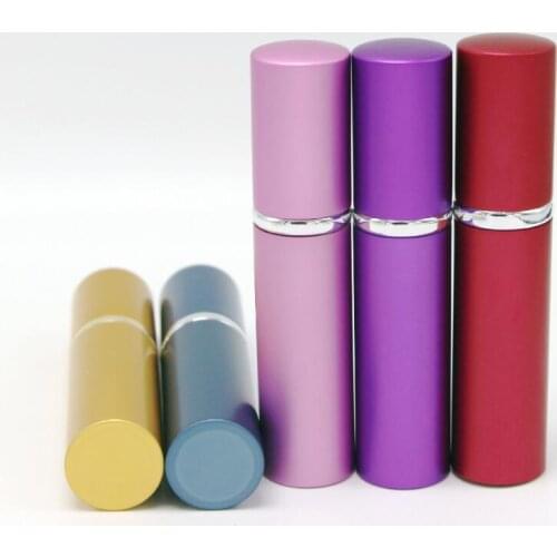 5ml Mini Spray Perfume Bottle Travel Refillable Empty Cosmetic Container Atomizer Aluminum Vials LX3482