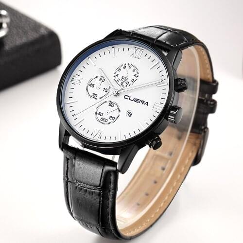 CUENA 2019 Fashion Quartz Watches Men Watches Top Brand Luxury Male Clock Business Mens Wrist Watch Hodinky Relogio Masculino