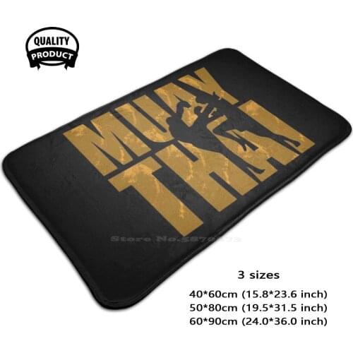 Muay Thai Soft Foot Pad Room Goods Rug Carpet Muay Thailand Bangkok Boxing Fight Fighter Tattoo Thai Muay Thai Luta Lutador