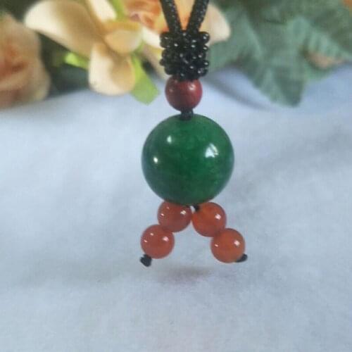 Jade Pendant Myanmar Jade Green Beads Pendant Necklace Jewelry Fine Jewelry Lucky Auspicious Amulet Beads Pendant Jewelry
