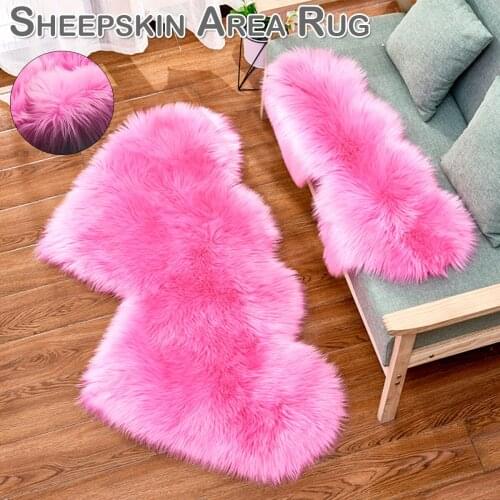 Super Soft Plush Rug for Home Bed Room Floor Carpet Area Rug Fur Decor Washable Shaggy Heart Mat Sofa Home Decoration Blanket