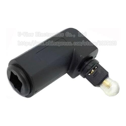 NCHTEK TOSLINK Optical Digital Audio RIGHT ANGLED 90 Degree TOSLink Female to Male Plug Adapter/Free Shipping/10PCS