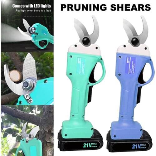 Professional Cordless Electric Pruning Shears with Rechargeable Battery Powered Tree Branch Pruner TUE88