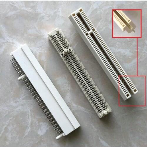 2PCS) Original advanced quality PCI-E 98p socket PCIe 98 pin single out connector white