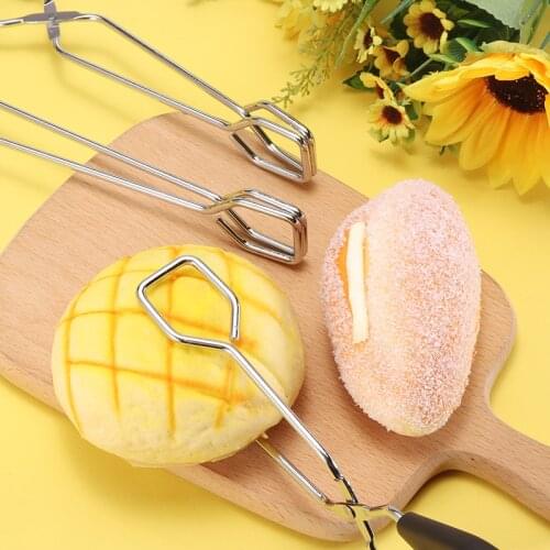 Long Handle Stainless Burning Tongs Scissors Type Grilled Clip Barbecue Roast Tongs Tool Outdoor Kitchen Gadget 23.5-33cm