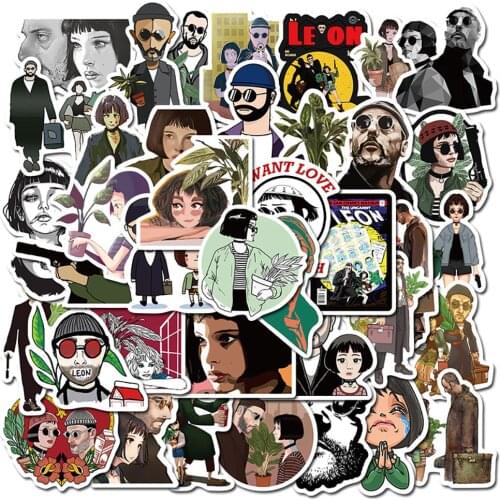 10/30/50PCS Mixed Movie Leon Stickers Car Motorcycle Travel Luggage Guitar Fridge Laptop Waterproof Classic Kid Toy Cool Sticker