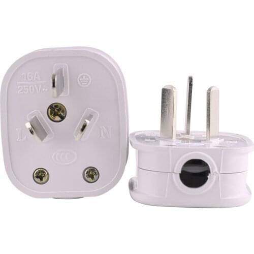 White Australia standard 16A/10A 250V Three-pole power plug Detachable plug Assembly AU connection plug 2/5/10/20pcs