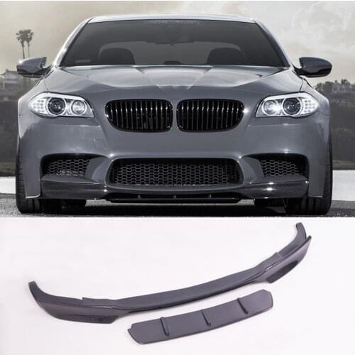 V Style Carbon fiber Front Lip spoiler Fit For BMW 5-Series F10 M5