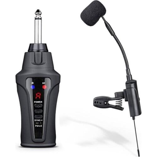 ACEMIC ST-5 outdoor portable UHF wireless saxophone microphone wireless instrument stage performance mic,long distance reception