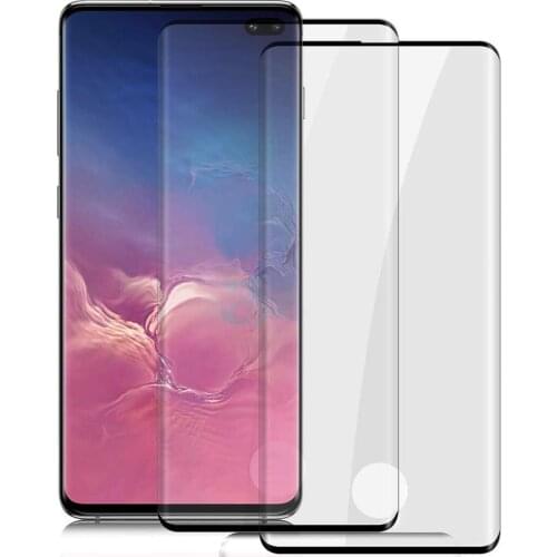 10pcs/lot Full cover tempered glass For Samsung galaxy S20 PLUS S10 NOTE 8 9 S20 ultra screen protector fingerprint Unlock film