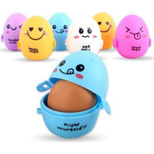 Travel Outdoor Portable 1 PCS Egg Storage Box Container Organizer Kitchen Gadgets Dispenser Holder Lovely Cartoon Egg Box