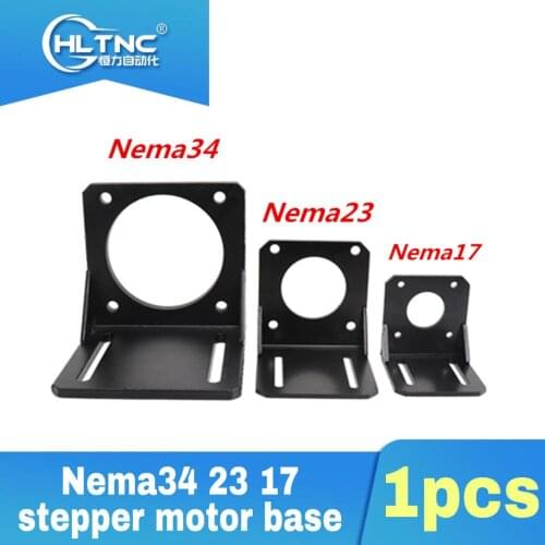 1pcs NEMA34 23 17 Stepper Motor Base Bracket Mount Fixed Mounting Seat for CNC Router