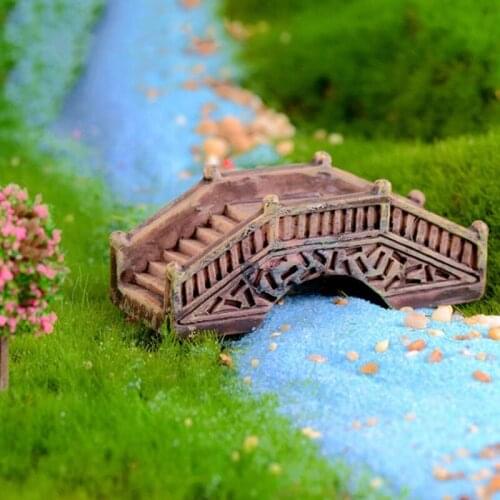 1PC Mini Bridge Home Ornaments Figurines DIY Aquarium/Dollhouse Decoration