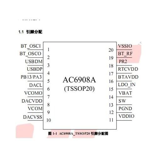 10pcs X AC6908A AC6908 Bluetooth headphone speaker chip NEW Free Shipping