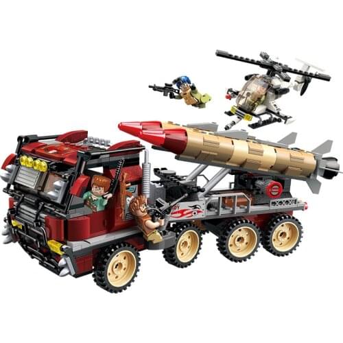 3207 Military Weapon Appears In Missile Car, Armed Helicopter Assembly Model Building Blocks and Toy Gifts