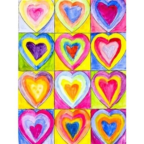 5D DIY Poured Glue Diamond Painting Full Round With AB Drill Love Art Diamond Embroidery Mosaic Painting Home Decoration Gifts