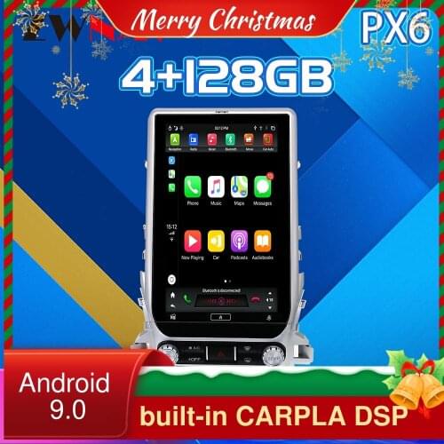 For TOYOTA LAND CRUISER LC200 2016+ Android 9 PX6 128G Tesla Style Car GPS Navigation Carplay Stereo Multimedia Player Radio