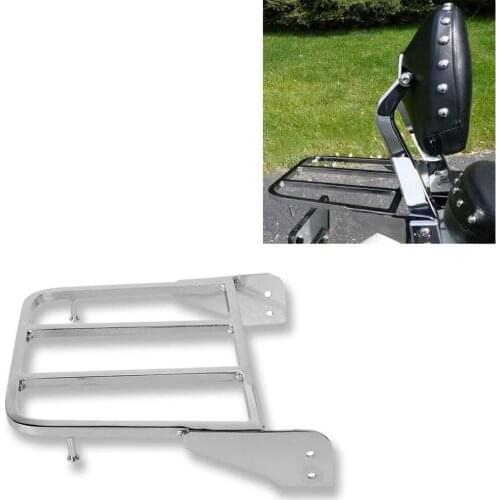 Motorcycle Solo Seat Sissy Bar Rear Luggage Rack for Intruder/Volusia VL800 2001-2011 Boulevard M50 2005-2009 C50 2