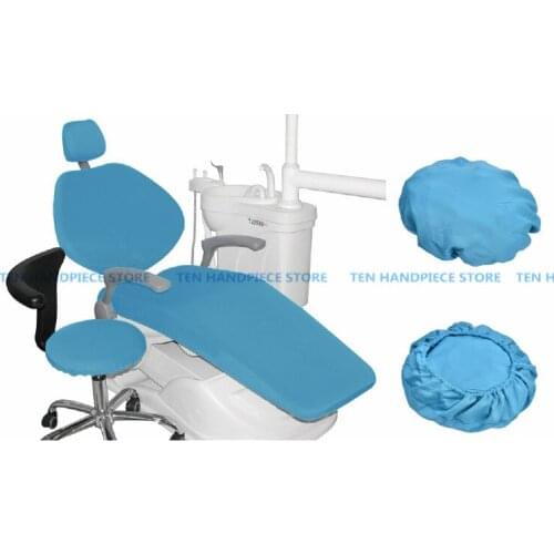 4 pcs / set Lycra Dental Unit Dental Copper Dental Chair Seat Cover Chair Cover Protective Case Dental Seat Chair Set Protective