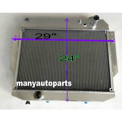 FOR LINCOLN V8 4-BBL 1958-1960 1959 1960 AT ALUMINUM RADIATOR 62MM