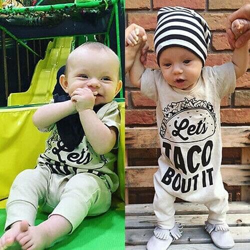 2020 Infant Baby Boy Girl Short Sleeve Romper Jumpsuit Playsuit Clothes Outfit