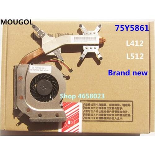 MOUGOL New/Orig CPU Cooler Cooling Fan Heatsink for Lenovo ThinkPad L412 L512 SWG Discrete Graphics 75Y5861 75Y5862