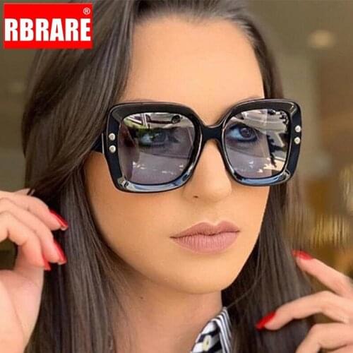 RBRARE Square Sunglasses Women 2021 Luxury Brand Designer Sun Glasses Oversized Sunglasses Women Vintage Oculos De Sol Feminino