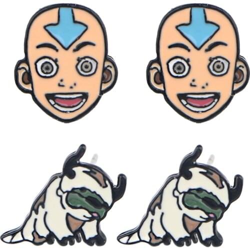 LT227 Anime Avatar The Last Airbender Classic Stud Earrings For Womans Enamel Earrings Party Fashion Jewelry Girl Friends Gifts