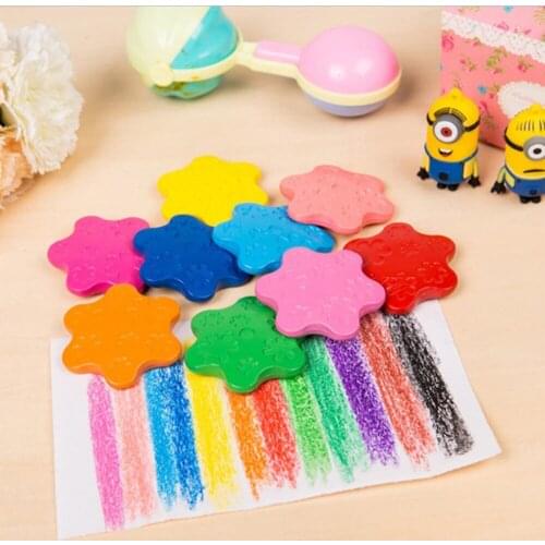 Cute Snowflake Shape Wax Innovative Painting Crayons Multicolor Drawing Supplies Intelligent DIY Drawing Colorful Crayon Pen