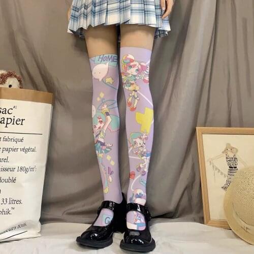 Fashion Japanese Lolita Velvet Stockings Over Knee Sexy Thigh stocking Cute Novelty High Stockings Cosplay Accessories 5SW40