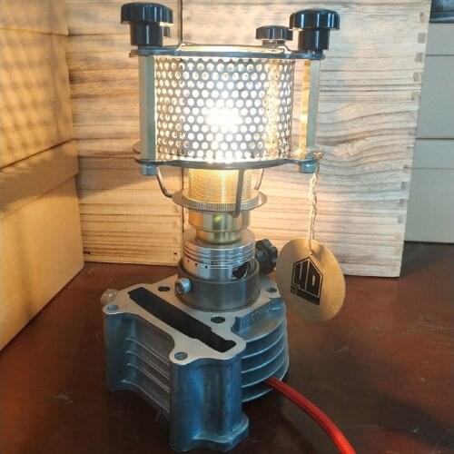 Steampunk Industrial Style Assembled Table Lamp Metal Modified Mechanical Kits Desk Lamp Home Office Decor - Type 1