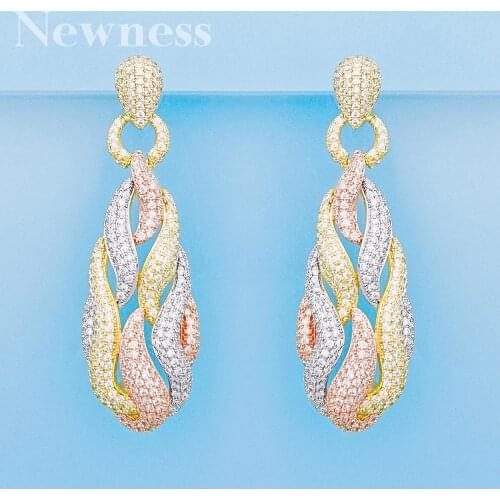 Newness Famous Micky Charms Trendy Women Earrings Cubic Zircon Drop Earring For Women Wedding Party Accessories